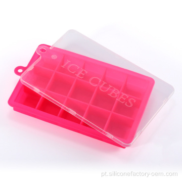 24 bandejas de silicone de cubo pequeno de gelo